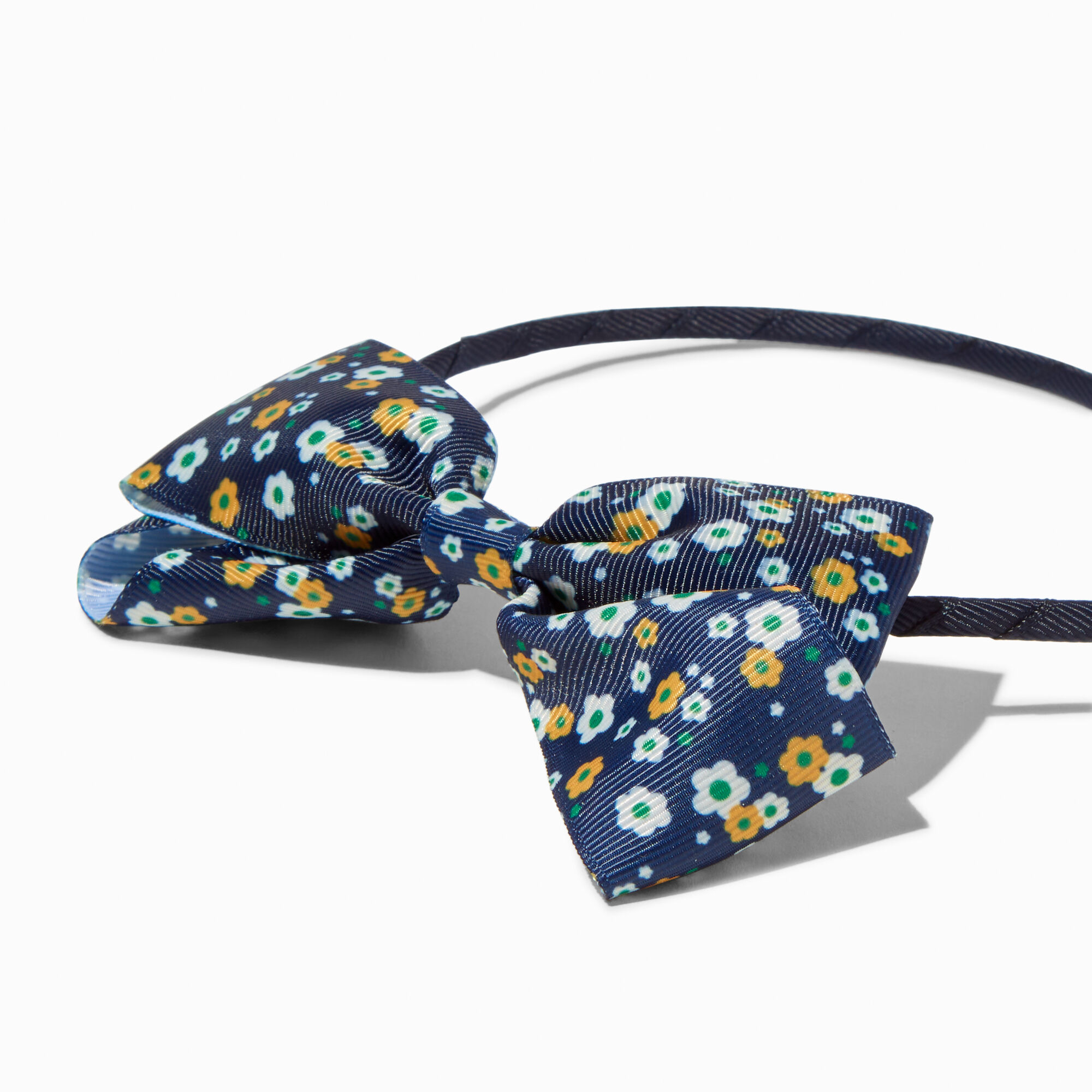 Claire's Club Blue Daisy Loopy Bow Headbands - 3 Pack