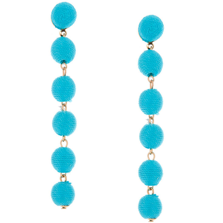 Drop Thread Turquoise Earring