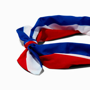 Red, White, &amp; Blue Knotted Bow Headband,