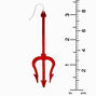 Red Devil Pitchfork 3&quot; Drop Earrings,