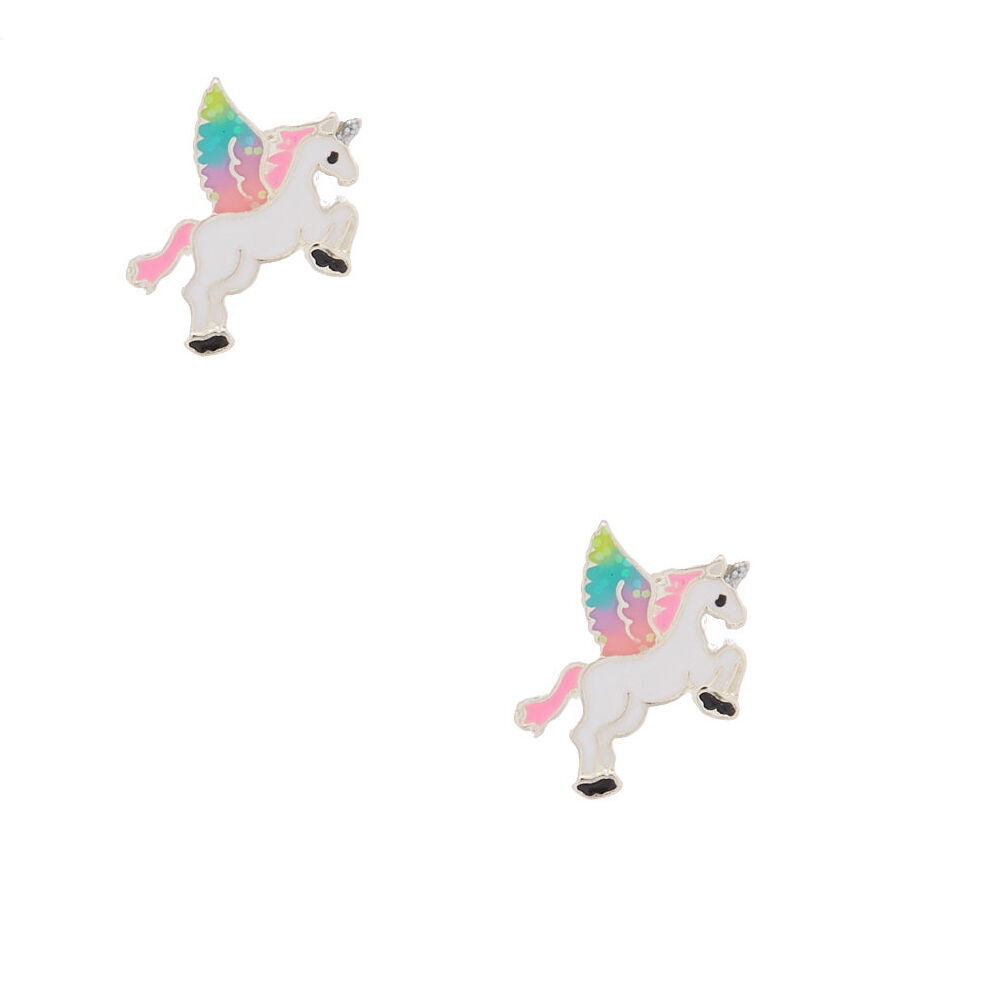 Flying Unicorn Stud Earrings