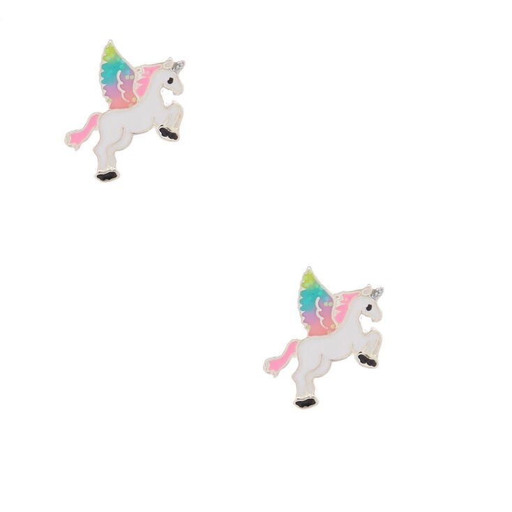 Claire's Clous d'oreille motif licorne volante