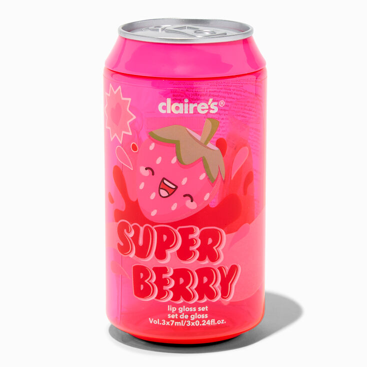 Super Berry Soda Lip Gloss Set - 3 Pack,