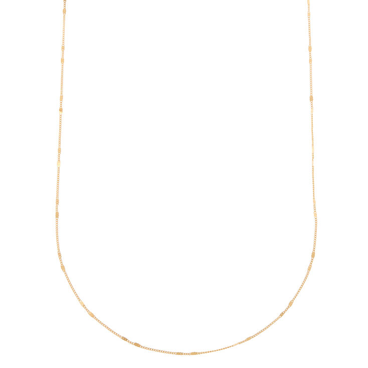Claire's Chaîne de collier avec maillons couleur doré