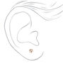 Clous d&#39;oreilles aimant&eacute;s strass 3&nbsp;mm en m&eacute;taux mixtes - Lot de 9,