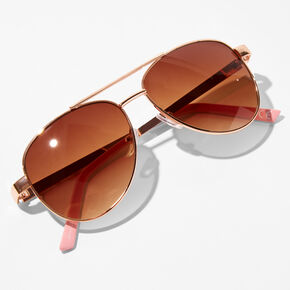 Claire&#39;s Club Embellished Aviator Sunglasses - Pink,