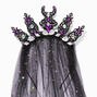 Celestial Gemstone Tiara Veil Headband,