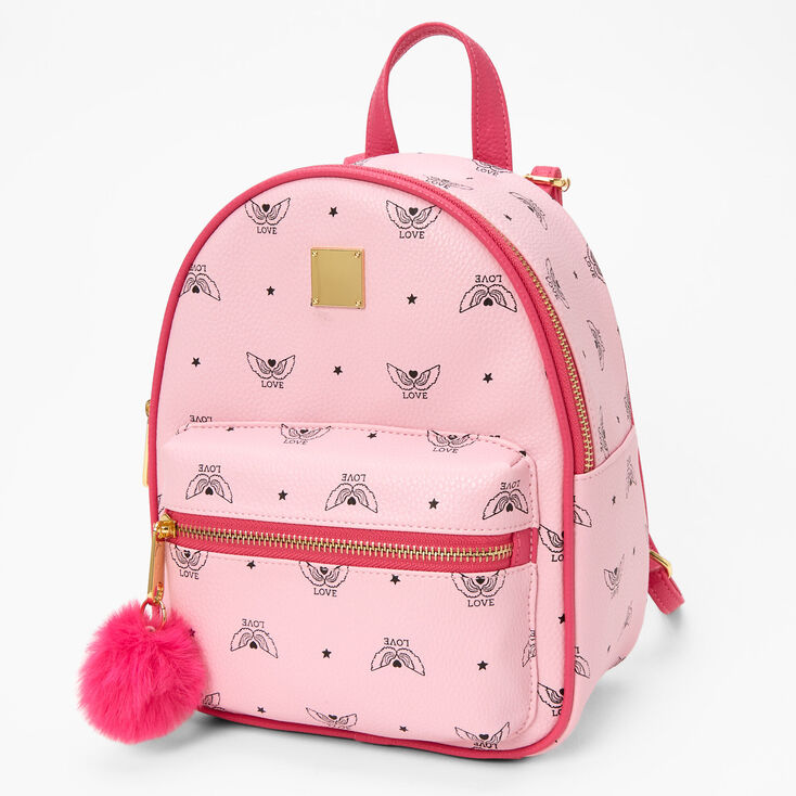 Love Angel Wings Small Backpack - Pink,
