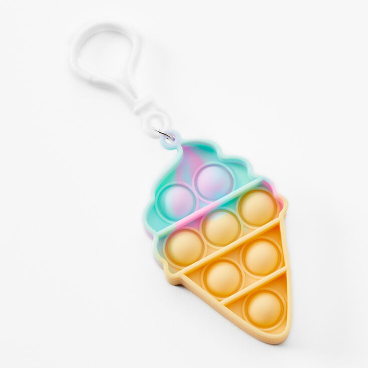 Pop Fashion Ice Cream Fidget Toy Keychain,