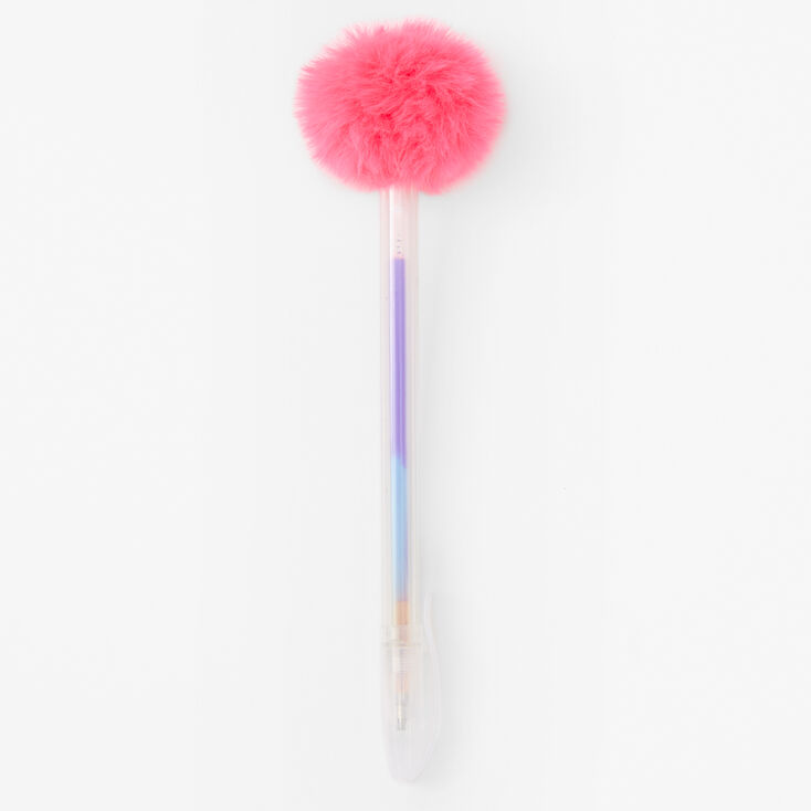 Bright Pink Pom Pom Gel Pen,