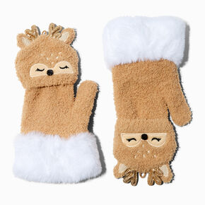 Holiday Reindeer Reversible Flip Mittens,