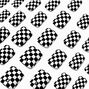 Black &amp; White Checkered Square Press On Faux Nail Set -  24 Pack,