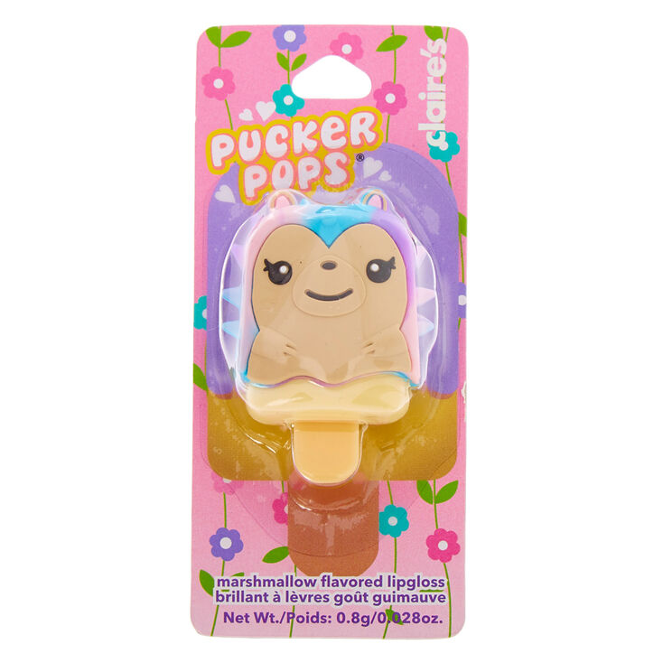 Pucker Pops Hedgehog Lip Gloss - Marshmallow,