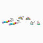 Rainbow &amp; Heart Mixed Earring Set - 3 Pack,
