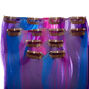 Ombre Faux Hair Clip In Extensions - Purple, 4 Pack,