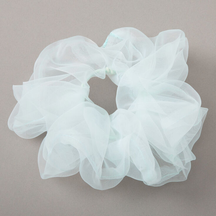 Claire's Grand chouchou en organza - Vert menthe