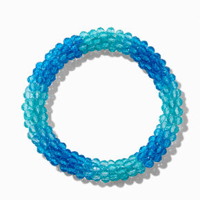 Claire&#39;s Club Blue Textured Stretch Bracelet,