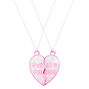 Colliers best friends rose &agrave; pendentif c&oelig;ur,