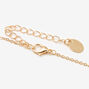 Butterfly Birthstone 16&quot; Gold Pendant Necklace - February,