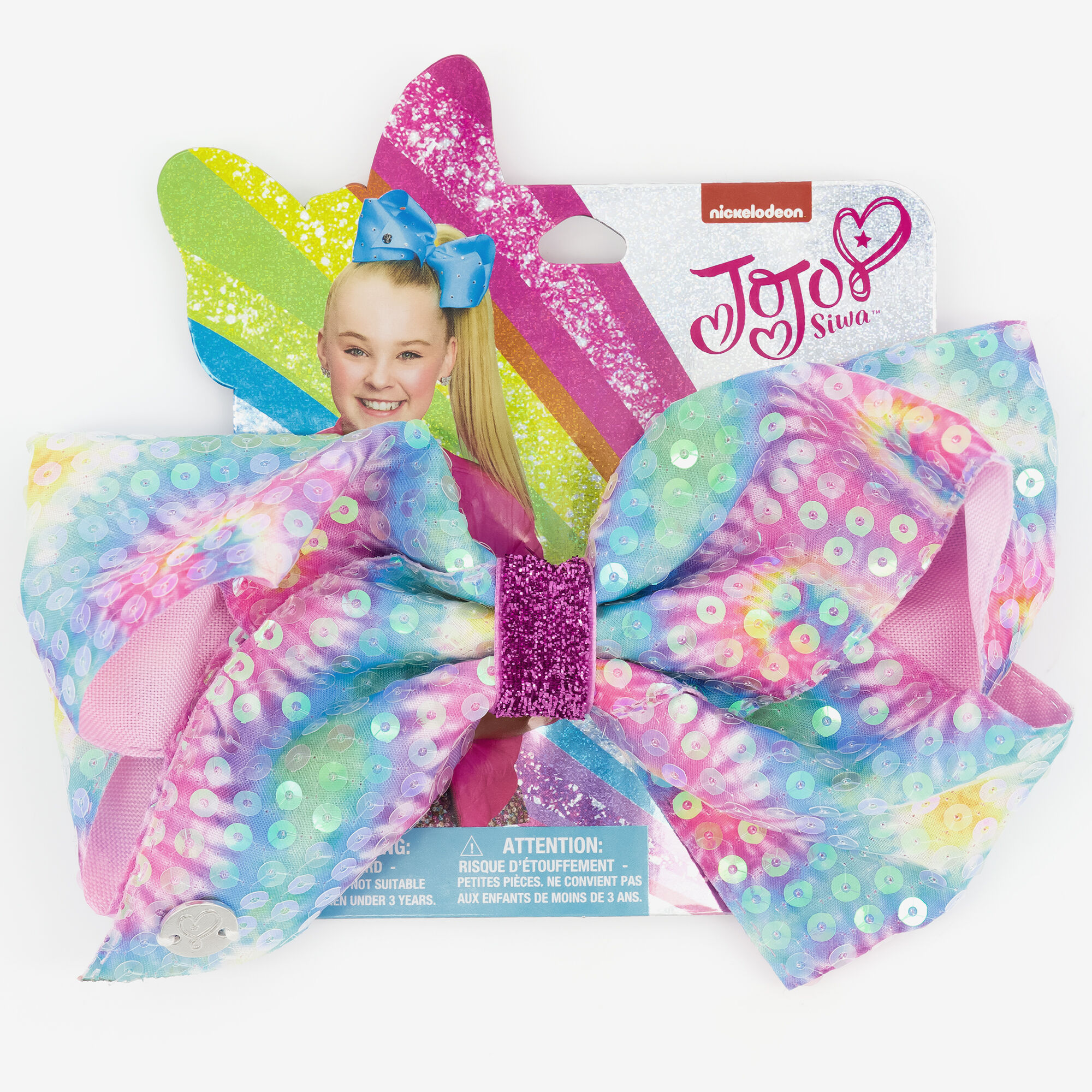 Claire's Nœud pour cheveux à sequins tie-dye JoJo Siwa™