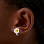 Egg &amp; Toast Clip-On Stud Earrings,