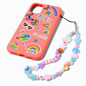 Orange Y2K Protective Phone Case with Lanyard - Fits iPhone&reg; 11,