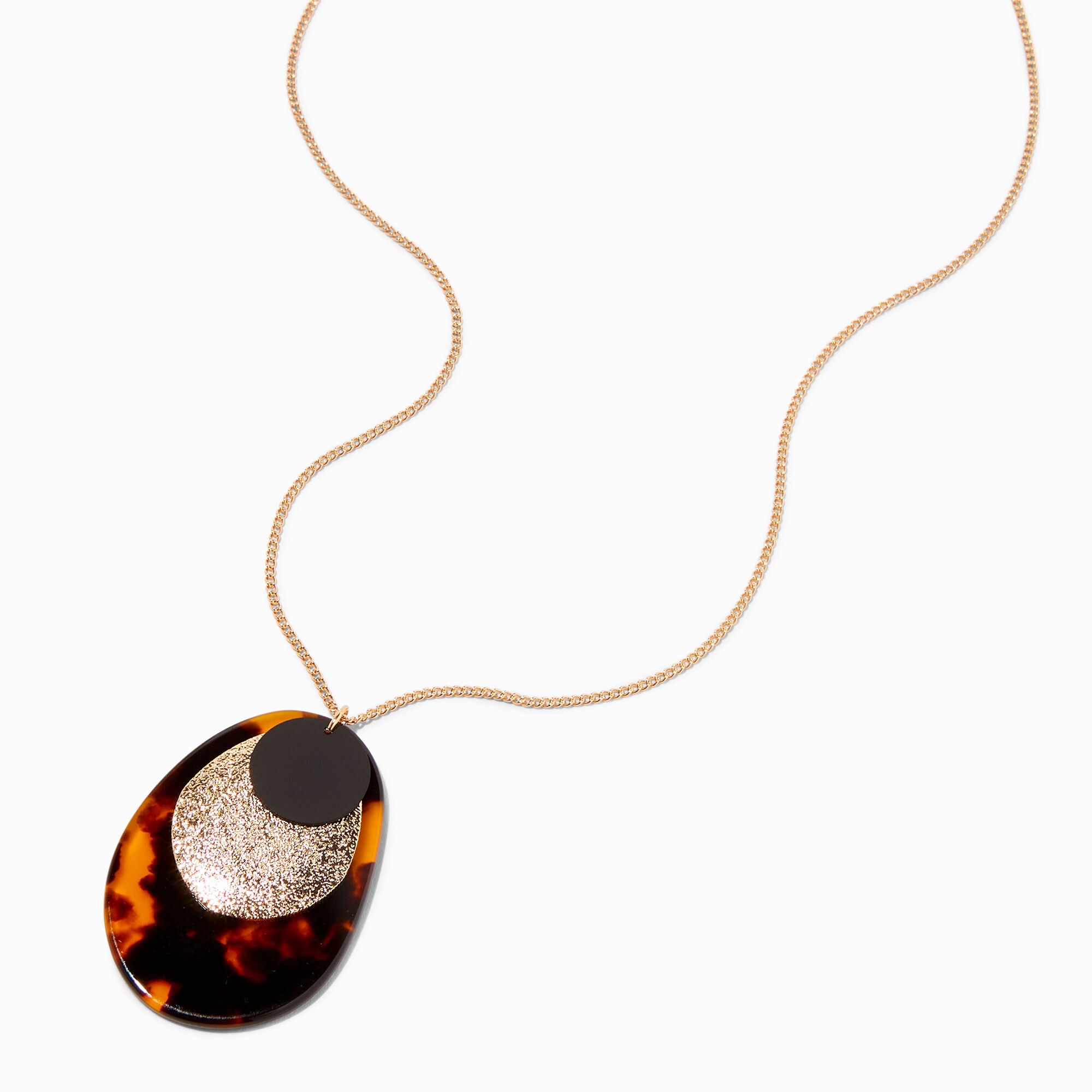 Tortoise shell pendant necklace hot sale