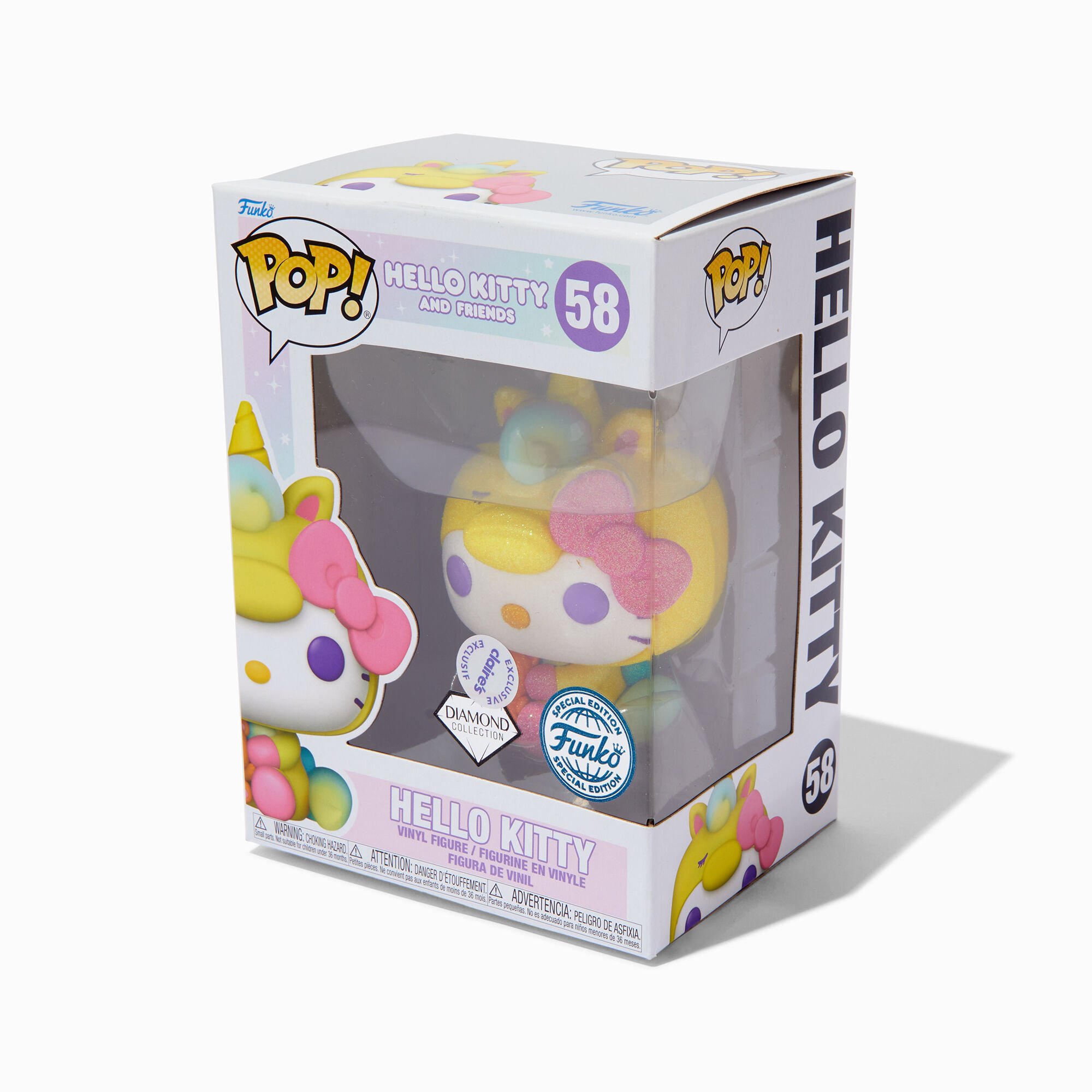 Figurine en vinyle Hello Kitty® licorne Hello Kitty® And Friends en exclusivité chez Claire's Funko Pop!®,