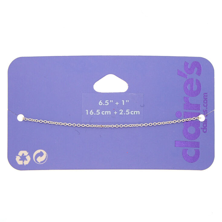 Claire's Chaîne de bracelet couleur argenté
