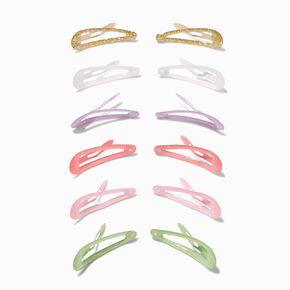 Barrettes clic clac &agrave; paillettes Claire&#39;s&nbsp;Club &#40;lot de 12&#41;,