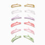 Claire&#39;s Club Glitter Snap Hair Clips - 12 Pack,