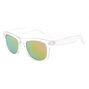 Claire&#39;s Club Square Retro Sunglasses - Clear,