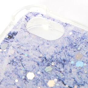 Purple Glitter Marble Protective Phone Case - Fits iPhone 5/5S,