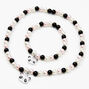 Collier et bracelets &eacute;lastiques perl&eacute;s avec perles d&#39;imitation panda Claire&#39;s&nbsp;Club - Lot de 2,