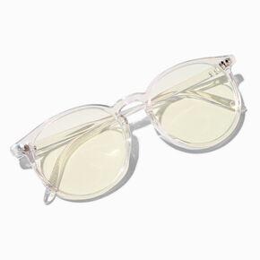 Solar Blue Light Reducing Holographic Clear Lens Frames,