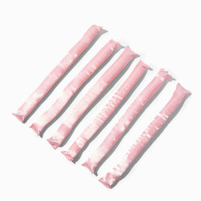 Tiges &agrave; friser non chauffantes roses - Lot de 6,