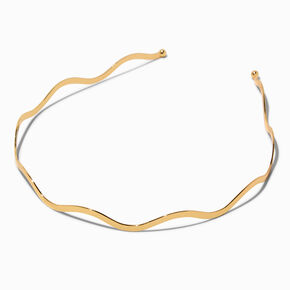 Gold Zig Zag Metal Headband,
