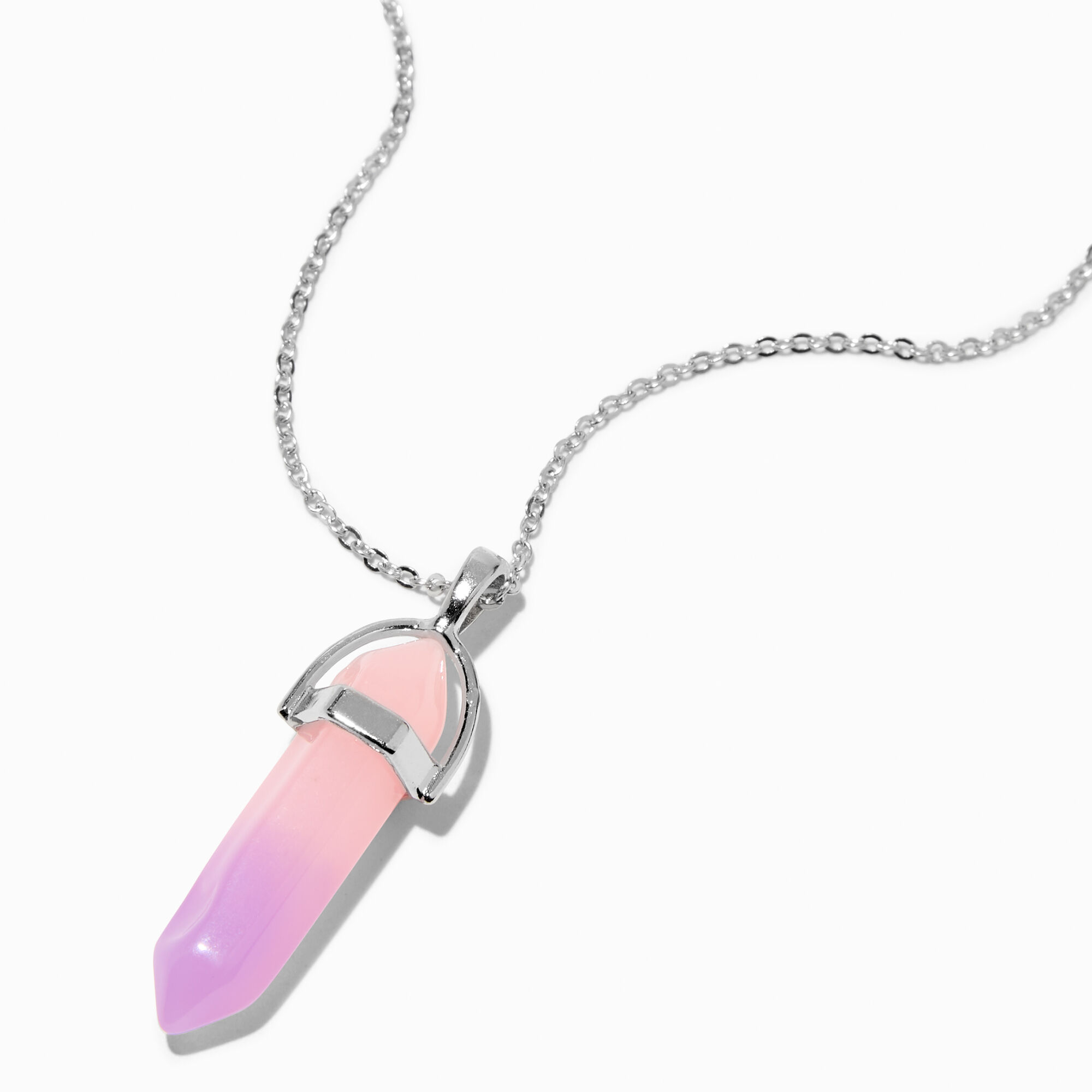 Dark pink outlet crystal necklace
