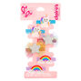 Lot de 6&nbsp;barrettes clic clac en silicone arc-en-ciel magiques du Club&nbsp;Claire&#39;s,