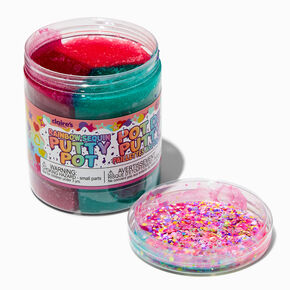 Rainbow Sequin Putty Pot Fidget Toy,