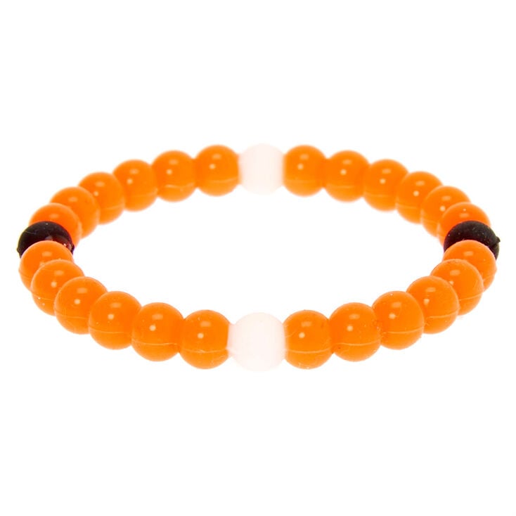 Neon Fortune Stretch Bracelet - Orange,
