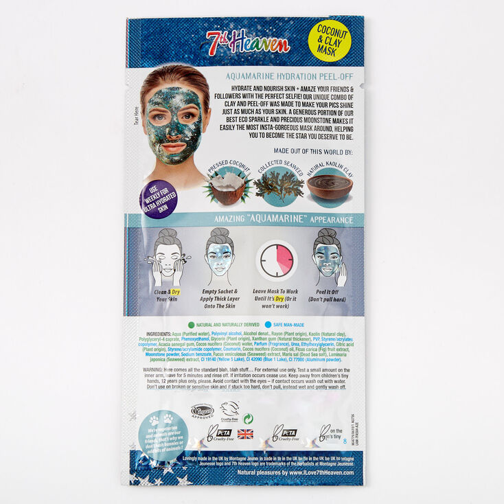 7th Heaven Intensive Hydration Coconut &amp; Clay Peel-Off Mask,