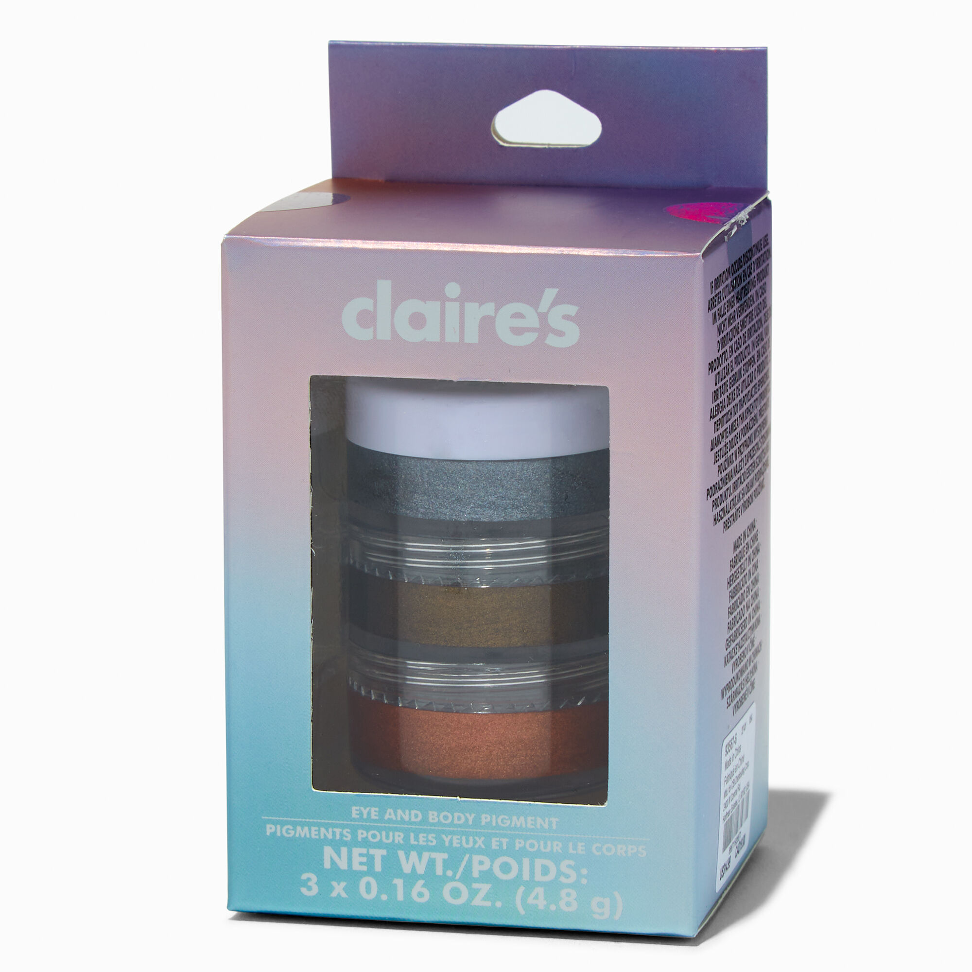 View Claires Nude Eye Body Pigment Stack 3 Pack information