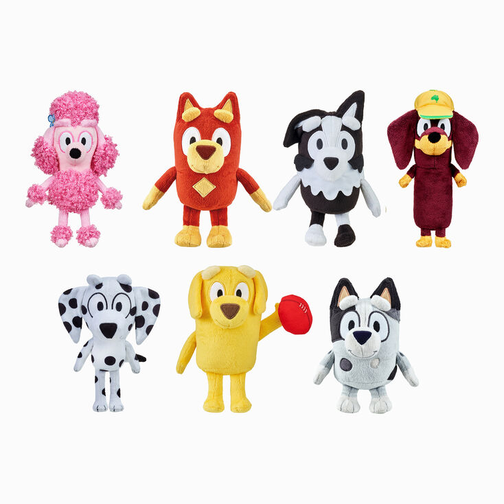 Assortiment de peluches Bluey &amp; Friends - Les mod&egrave;les peuvent varier,