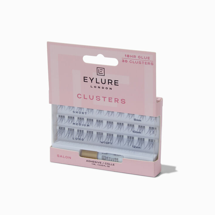 Eylure Wispy Cluster False Lashes - 8mm, 10mm, 12mm, 30 Pack,