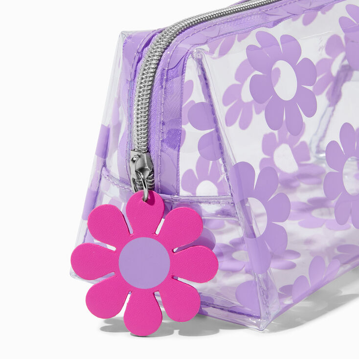 Lilac Floral Makeup Bag