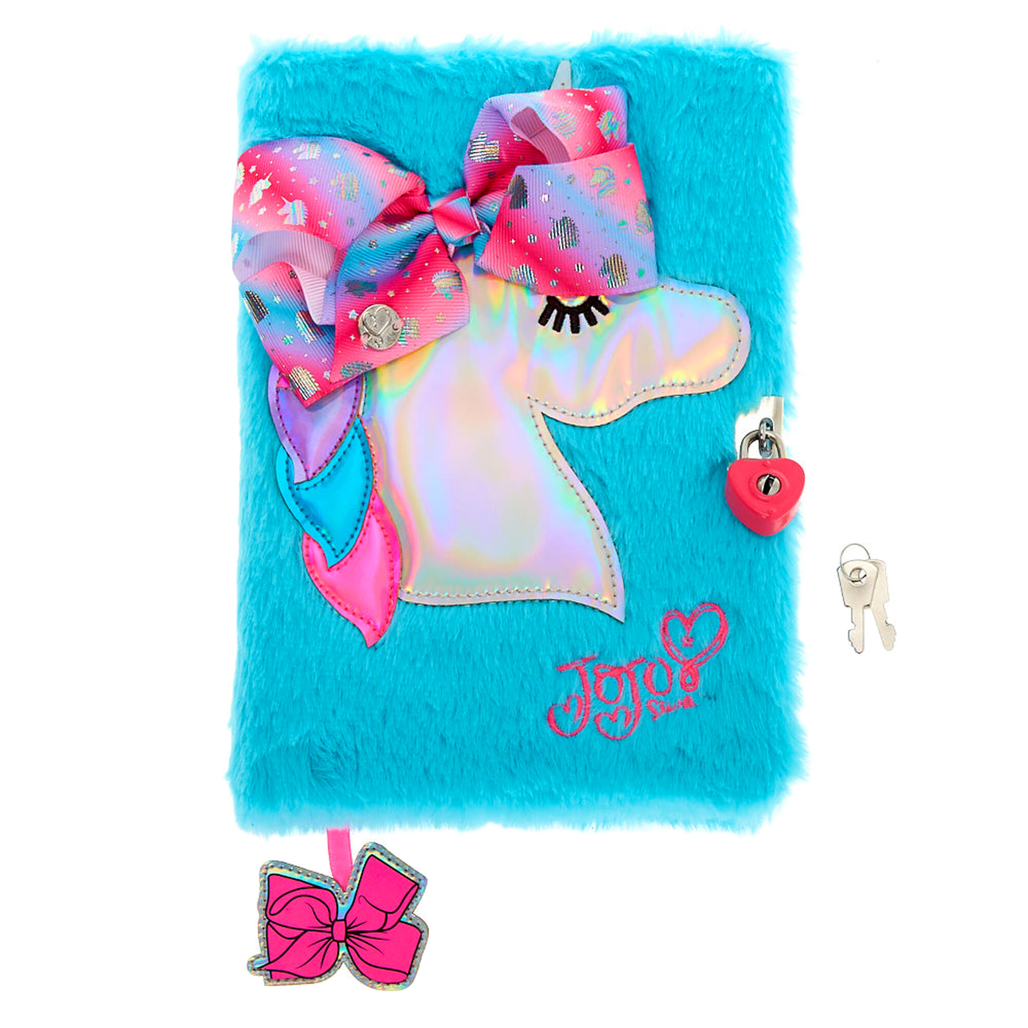 Jojo Siwa Unicorn Plush Lock Diary Blue Claire S Us