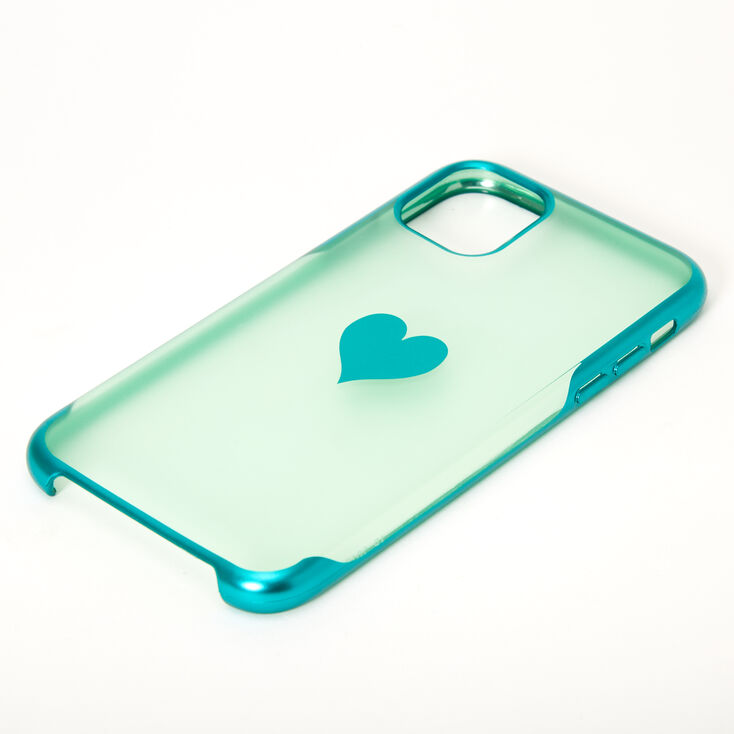 Mint Frosted Heart Phone Case Fits Iphone 11 Claire S