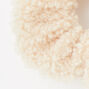 Medium Teddy Hair Scrunchie - Ivory,