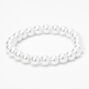 Classic Pearl Stretch Bracelet - White,